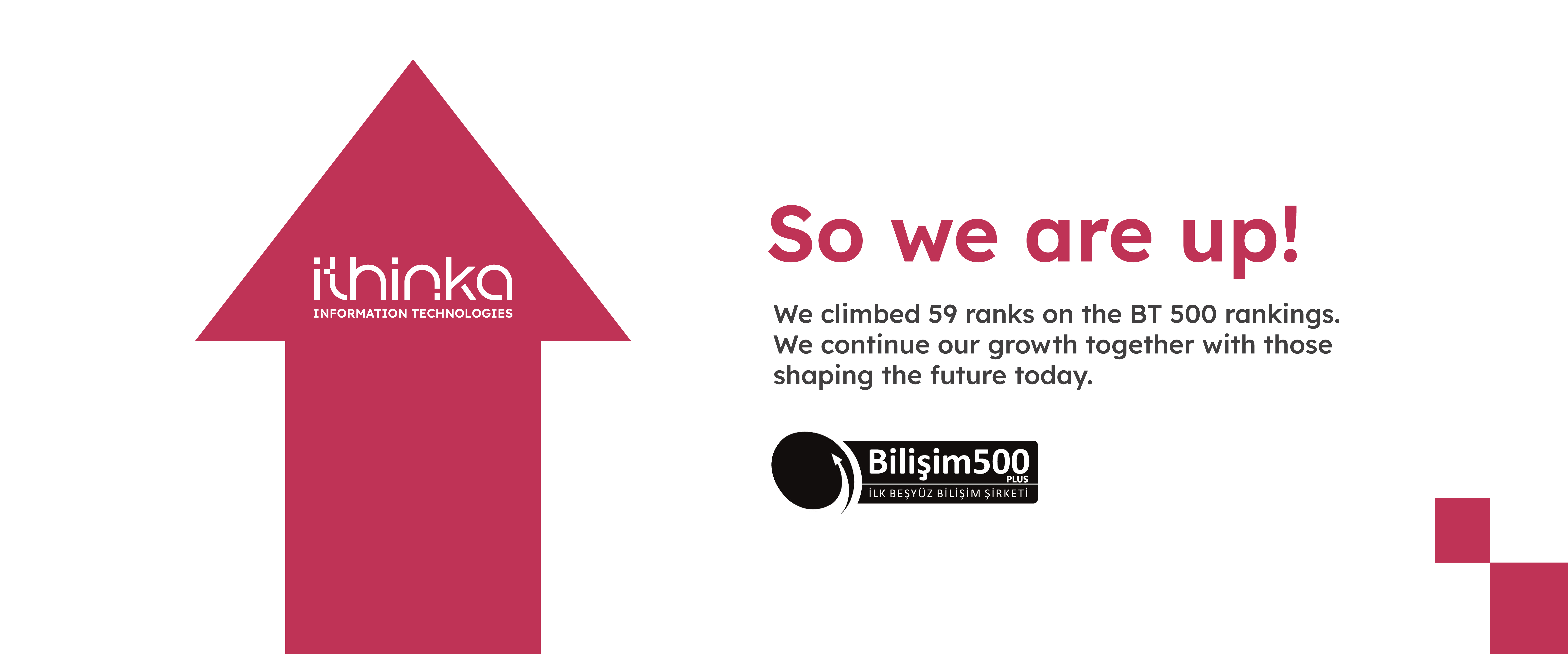 We moved up 59 places in BT500 2026!